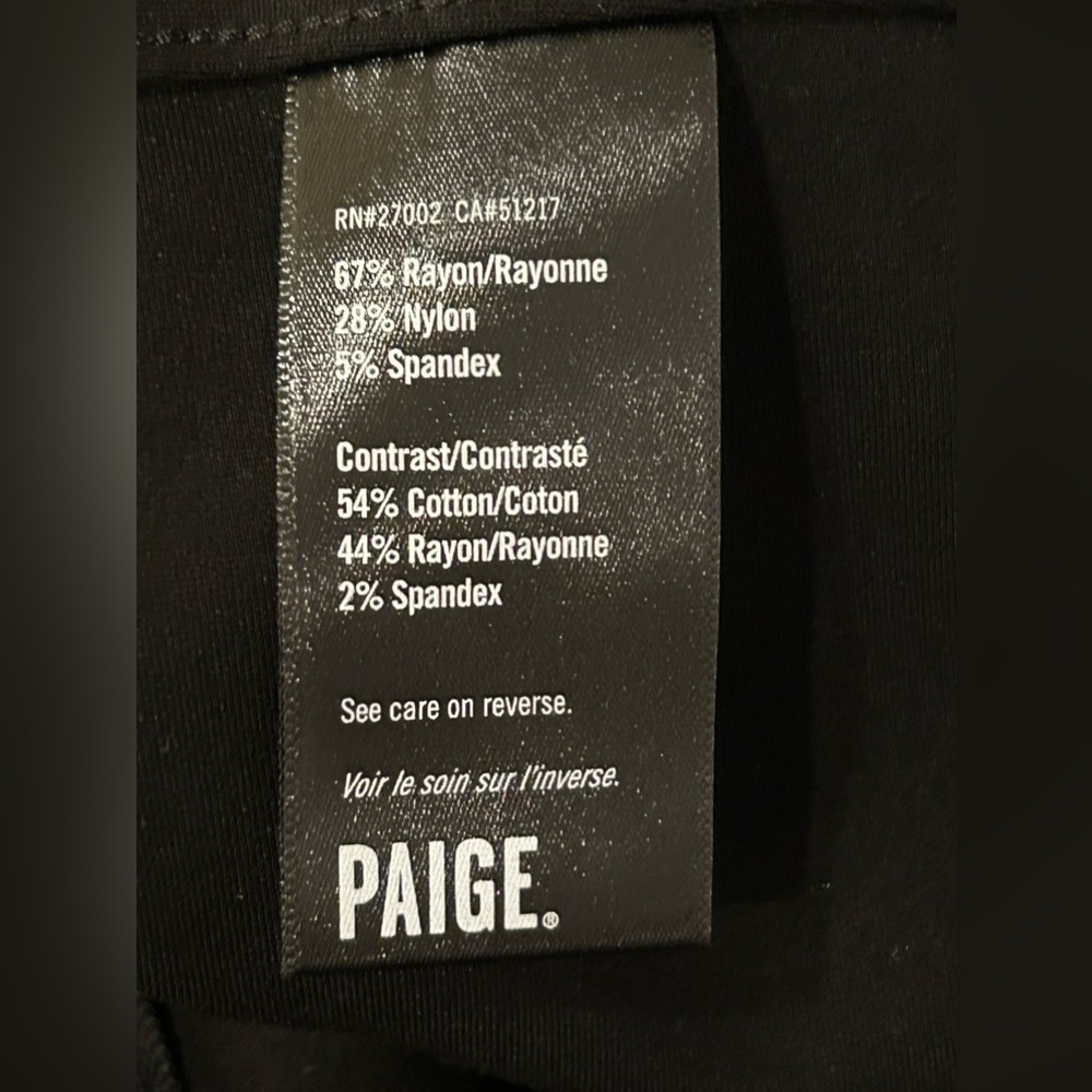 PAIGE Tereza Skinny Tuxedo Trousers Velvet Side Stripes - Sz 27 - Picture 7 of 9